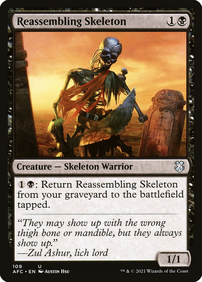 Reassembling Skeleton (109) - Forgotten Realms Commander (AFC)