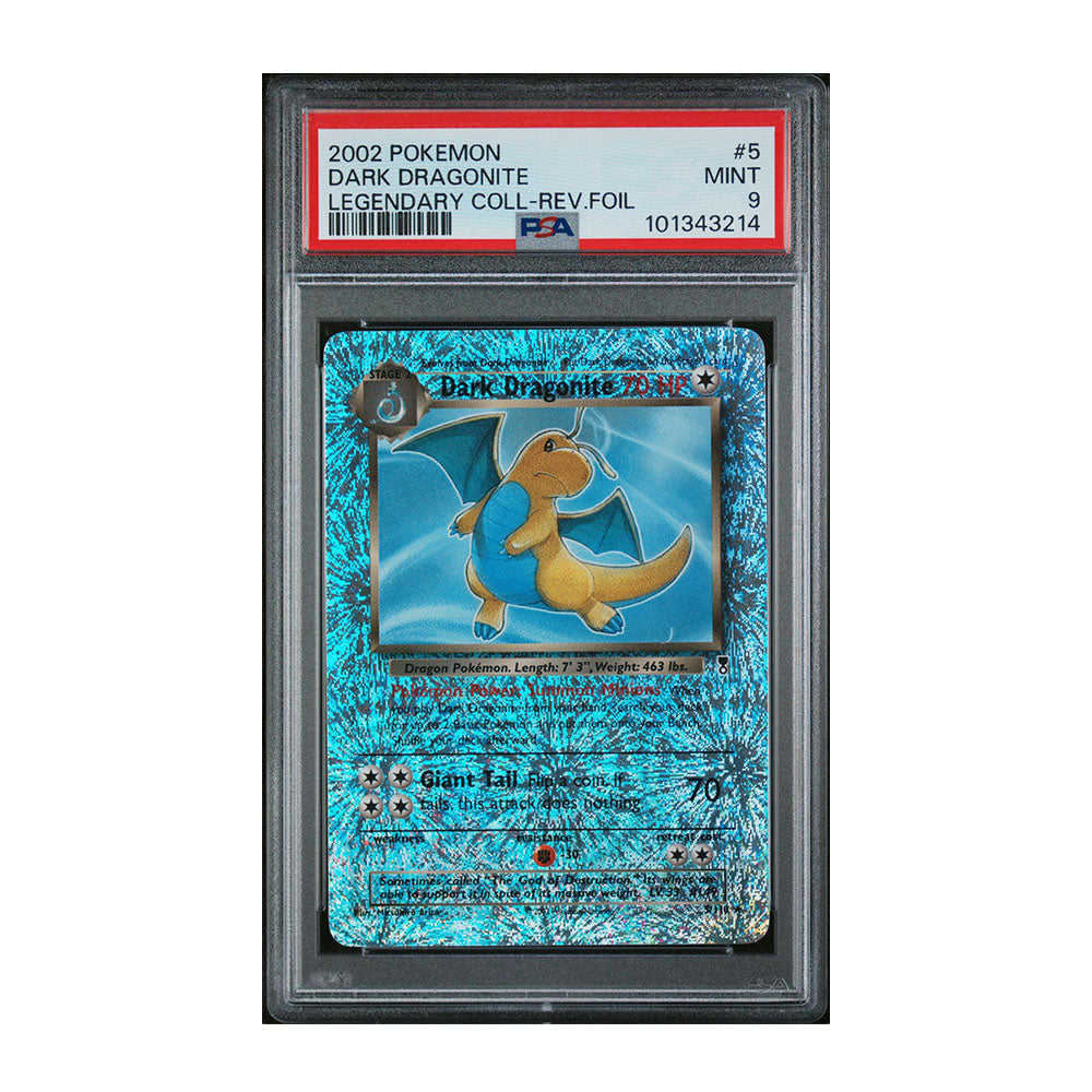 Dark Dragonite - [Reverse Holo, Graded PSA 9] Legendary Collection (LC)