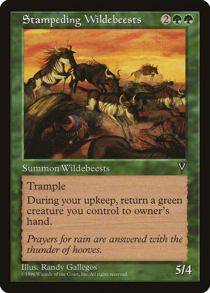 Stampeding Wildebeests (121) - Visions (VIS)