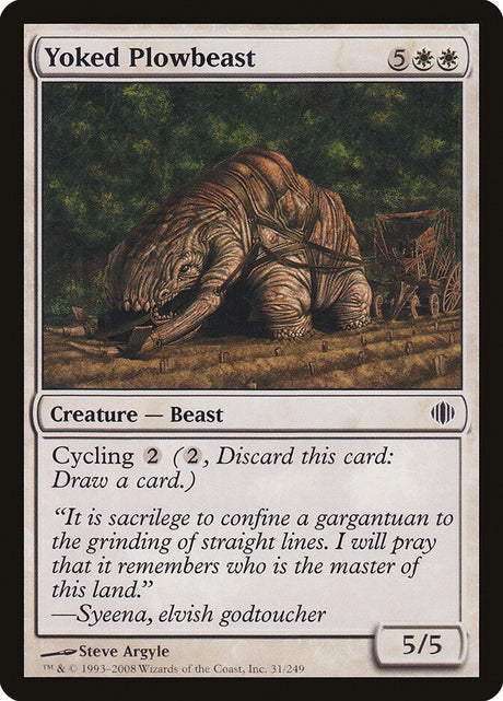 Yoked Plowbeast (31) - Shards of Alara (ALA)