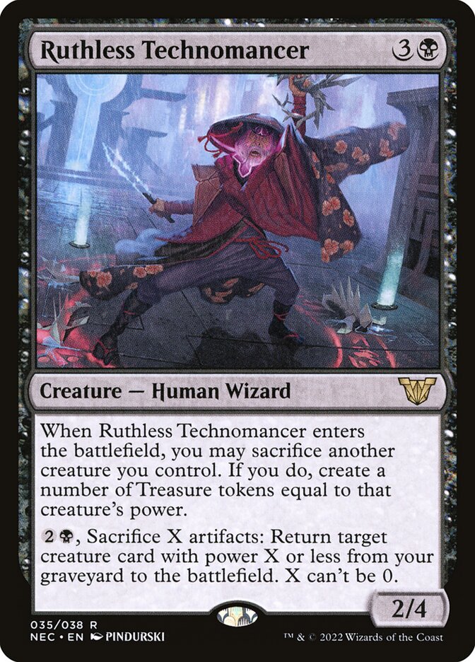 Ruthless Technomancer (35) - Neon Dynasty Commander (NEC)
