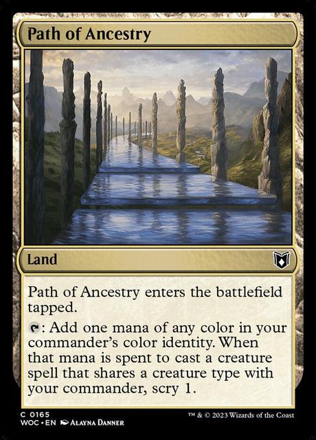 Path of Ancestry (165) - Wilds of Eldraine Commander (WOC)