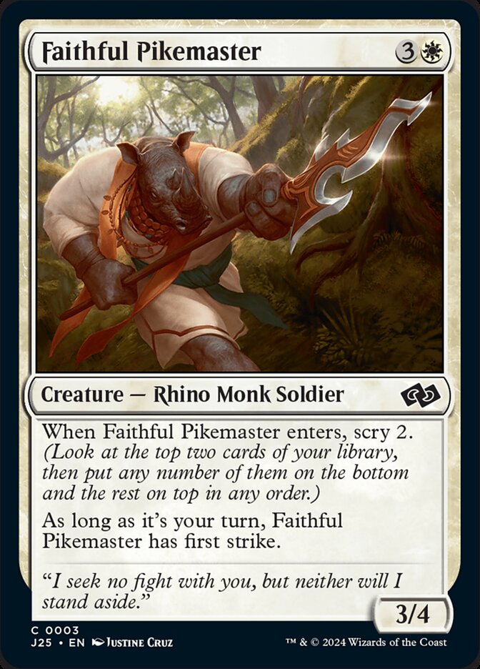 Faithful Pikemaster (3) - Foundations Jumpstart (J25)