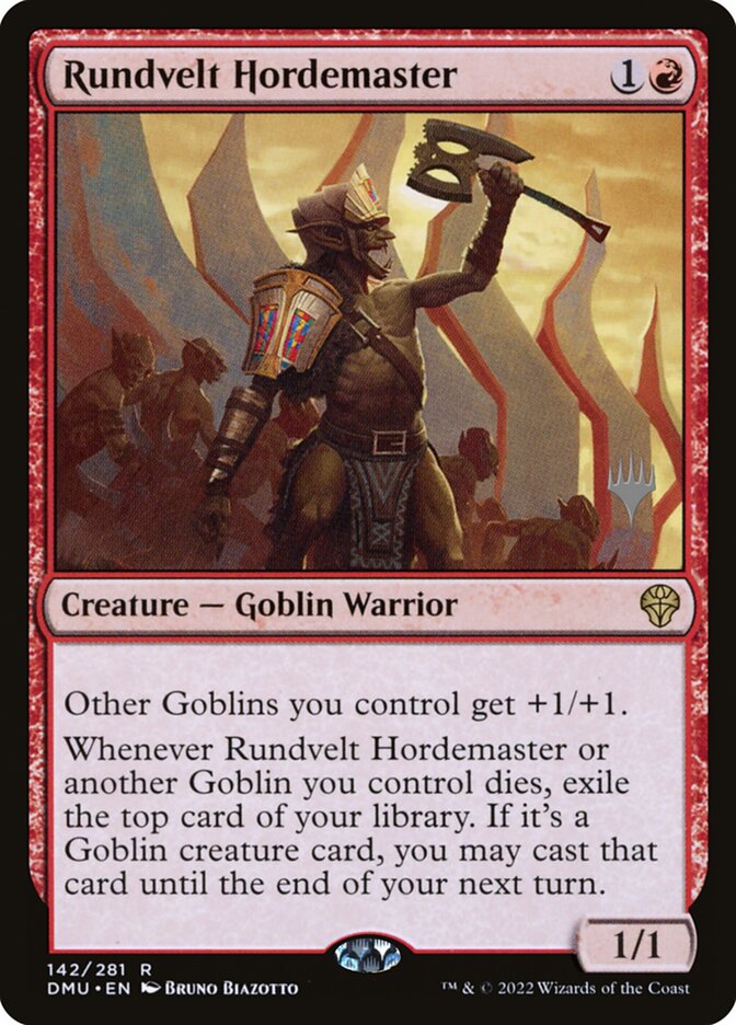 Rundvelt Hordemaster (142p) - Dominaria United Promos (PDMU)