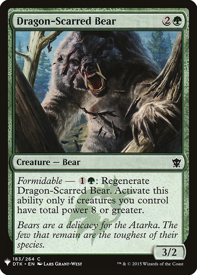 Dragon-Scarred Bear - The List (PLST)