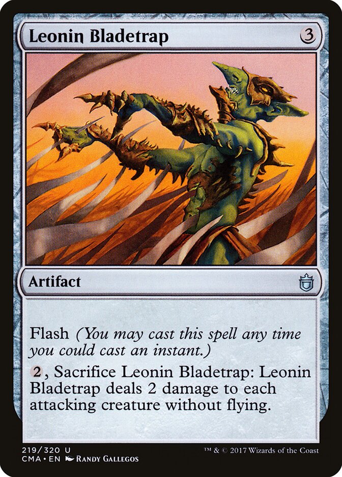 Leonin Bladetrap (219) - Commander Anthology (CMA)