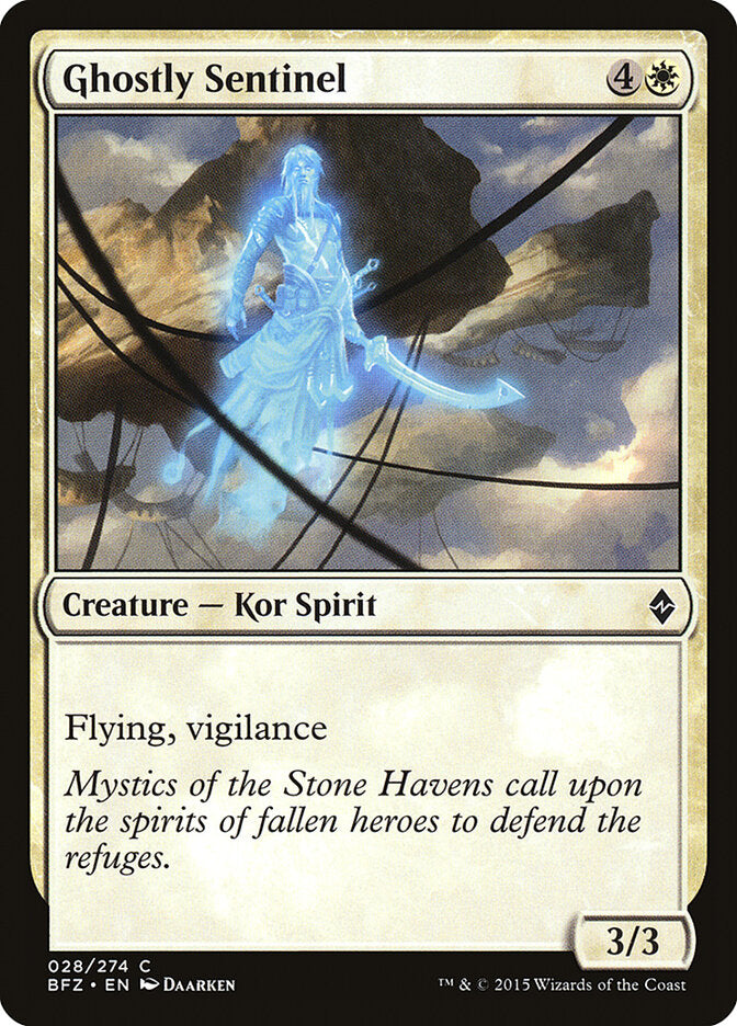 Ghostly Sentinel (28) - Battle for Zendikar (BFZ)