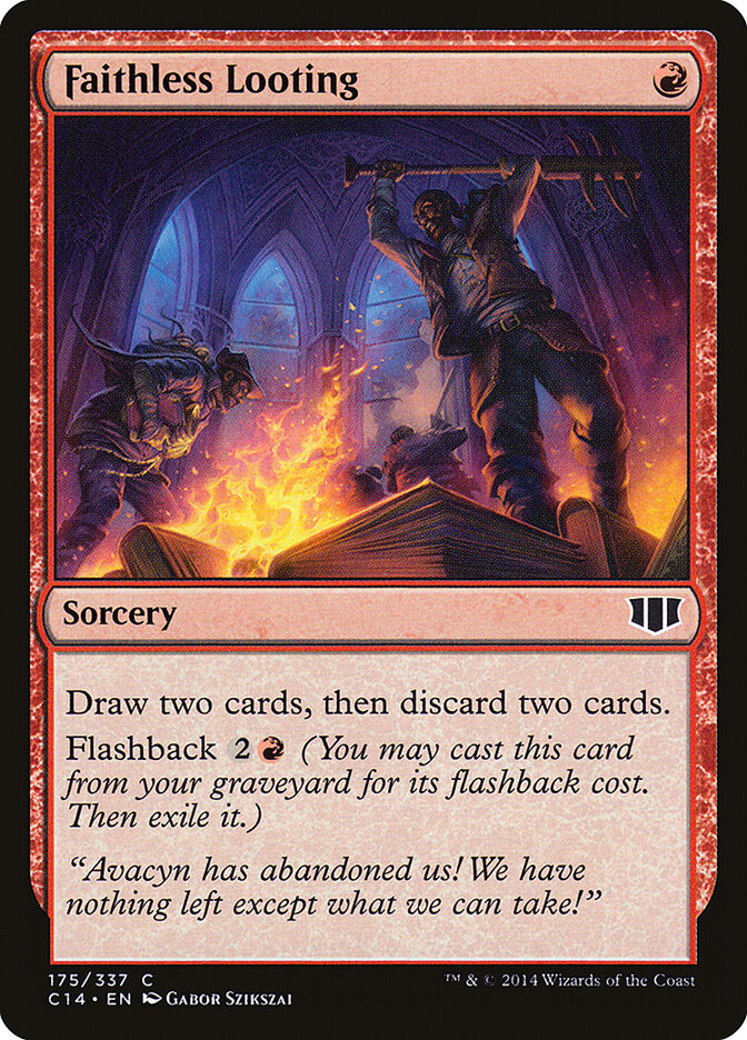 Faithless Looting (175) - Commander 2014 (C14)