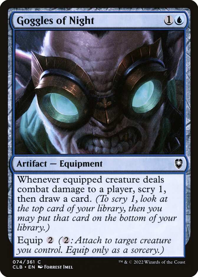 Goggles of Night (74) - Commander Legends: Battle for Baldur's Gate (CLB)