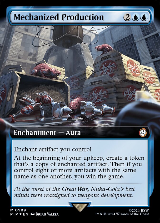 Mechanized Production - [Surge Foil, Extended Art] Fallout (PIP)