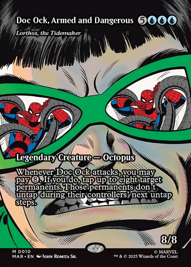 Doc Ock, Armed and Dangerous - Lorthos, the Tidemaker (10) - [Foil, Borderless] Marvel Universe (MAR)