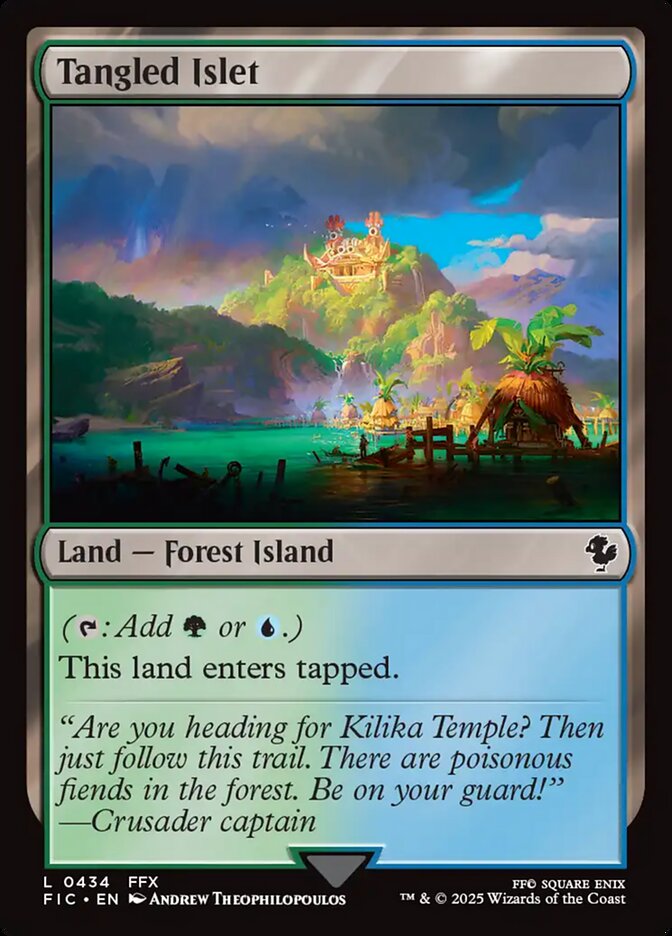 Tangled Islet (434) - [Surge Foil] Final Fantasy Commander (FIC)