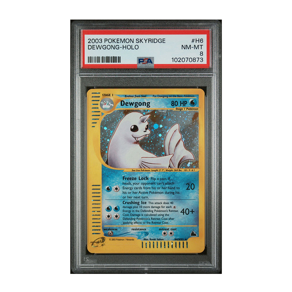 Dewgong (H6) - [Holo, Graded PSA 8] Skyridge (SK)