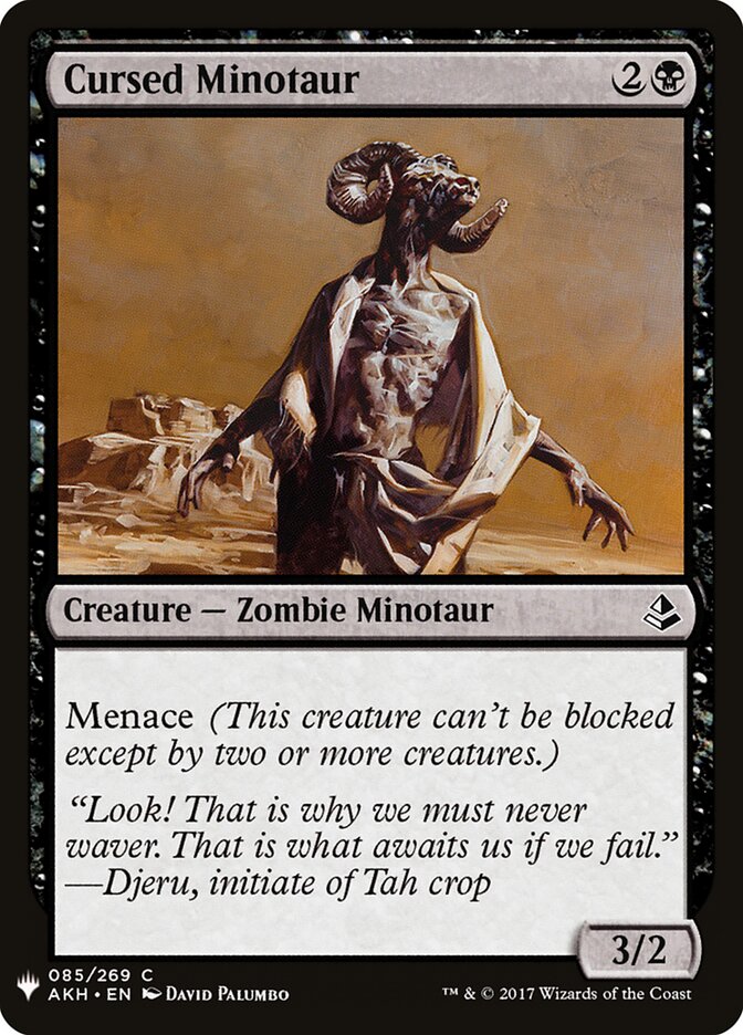 Cursed Minotaur (AKH-85) - The List (PLST)