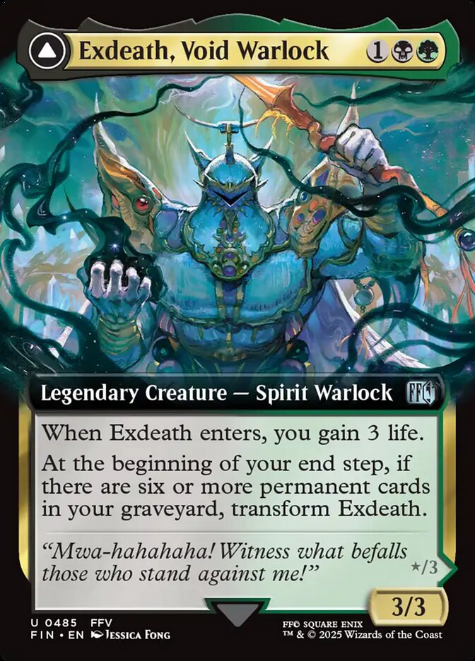 Exdeath, Void Warlock // Neo Exdeath, Dimension's End (485) - [Extended Art] Final Fantasy (FIN)