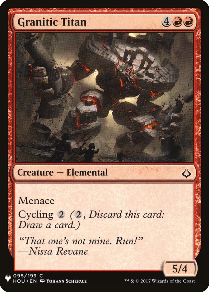 Granitic Titan (HOU-95) - The List (PLST)
