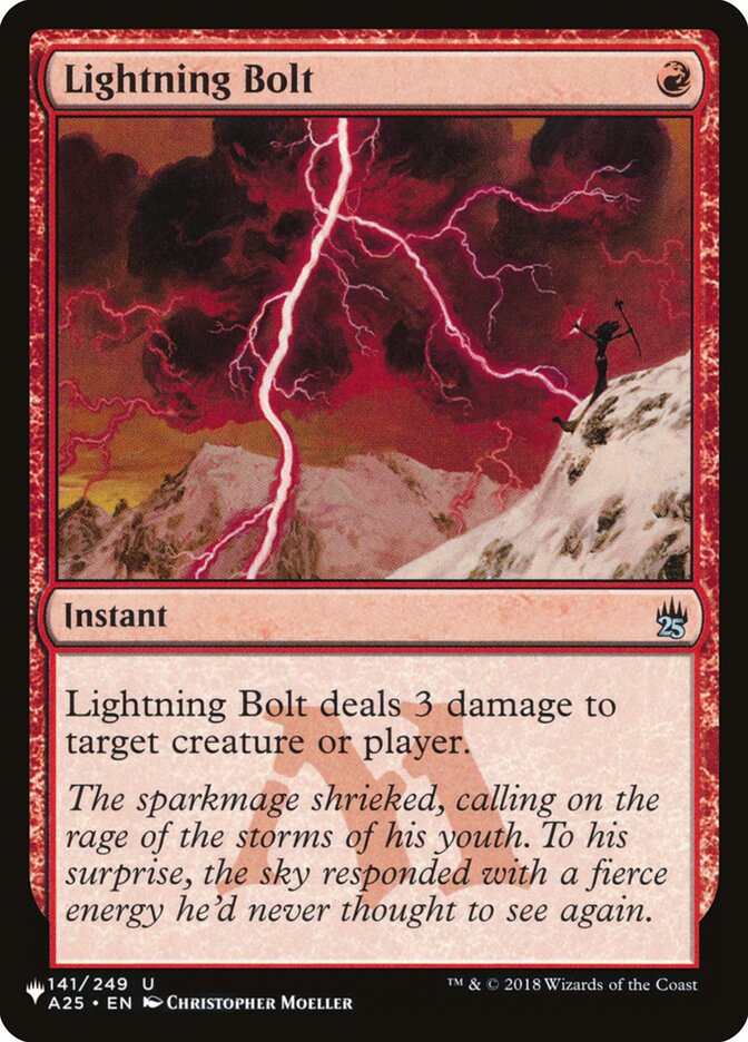 Lightning Bolt (A25-141) - The List (PLST)