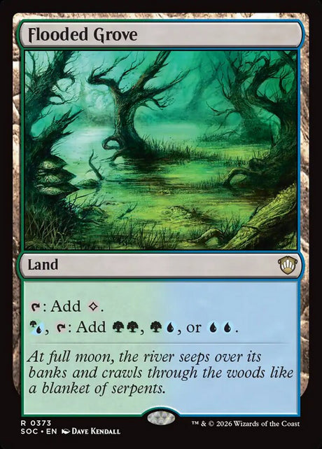 Flooded Grove (373) - Secrets of Strixhaven Commander (SOC)