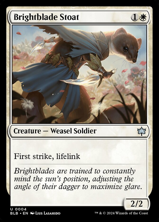 Brightblade Stoat (4) - Bloomburrow (BLB)