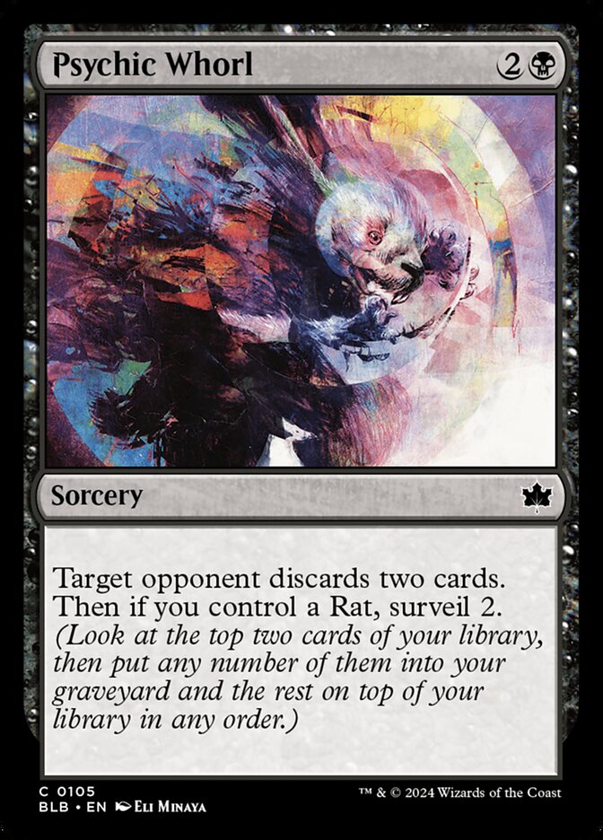 Psychic Whorl (105) - Bloomburrow (BLB)