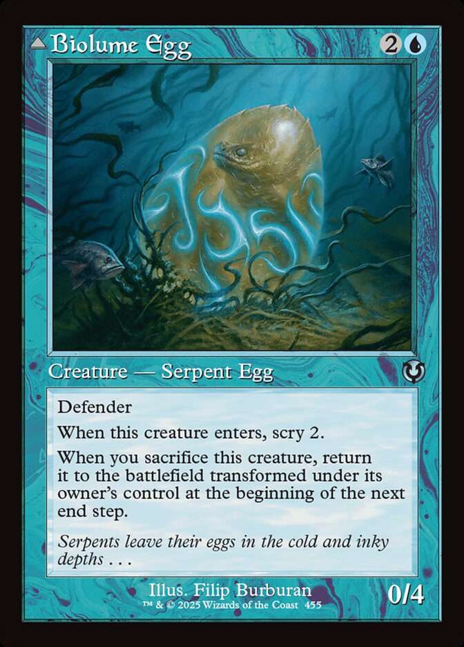 Biolume Egg // Biolume Serpent - [Foil, Retro Frame] Innistrad Remastered (INR)