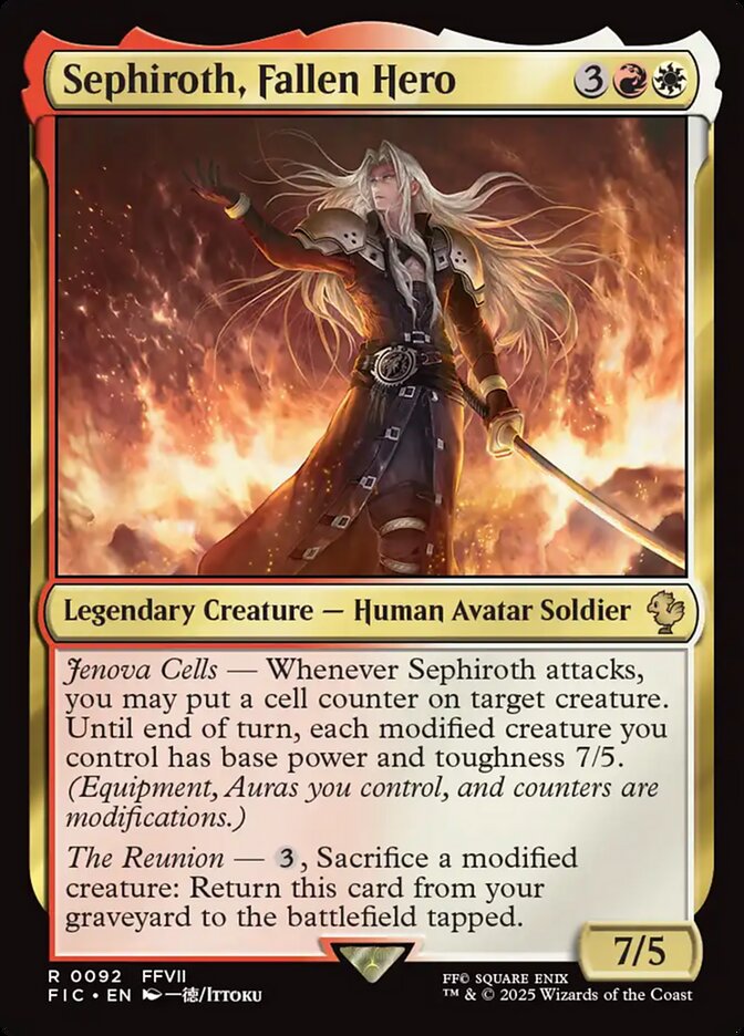 Sephiroth, Fallen Hero (92) - Final Fantasy Commander (FIC)