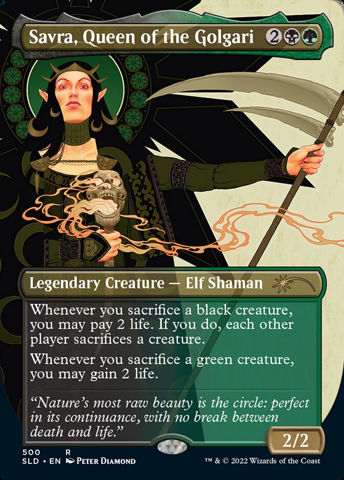 Savra, Queen of the Golgari (500) - Secret Lair Drop (SLD)