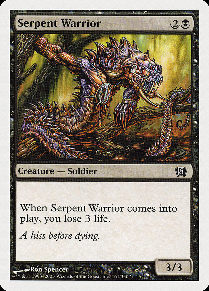 Serpent Warrior (161) - Eighth Edition (8ED)