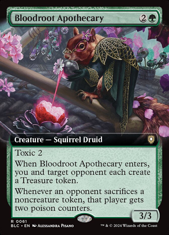 Bloodroot Apothecary - [Foil, Extended Art] Bloomburrow Commander (BLC)