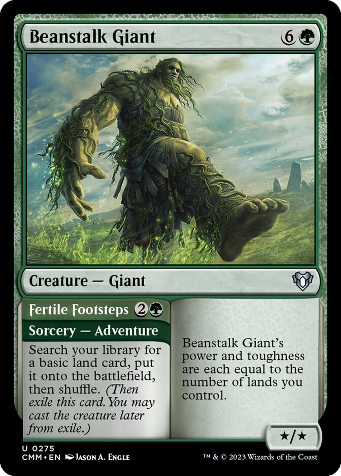 Beanstalk Giant // Fertile Footsteps (275) - Commander Masters (CMM)