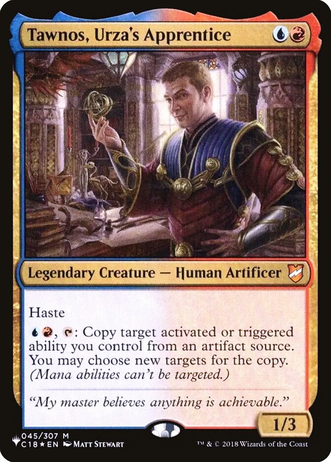 Tawnos, Urza's Apprentice (C18-45) - The List (PLST)