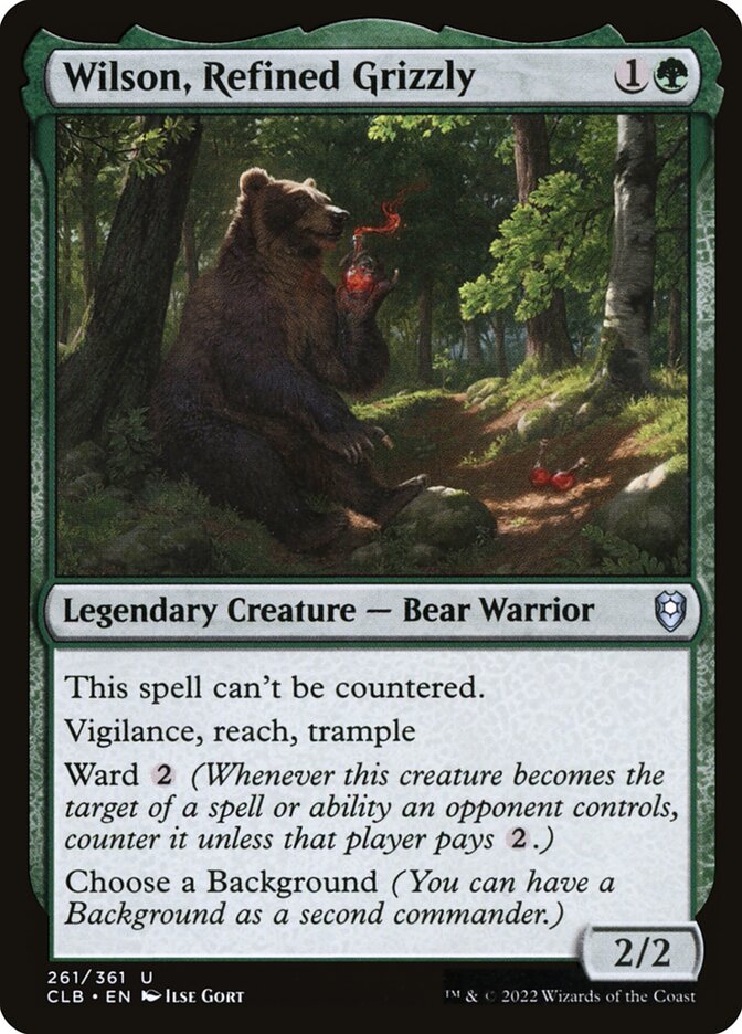 Wilson, Refined Grizzly (261) - Commander Legends: Battle for Baldur's Gate (CLB)