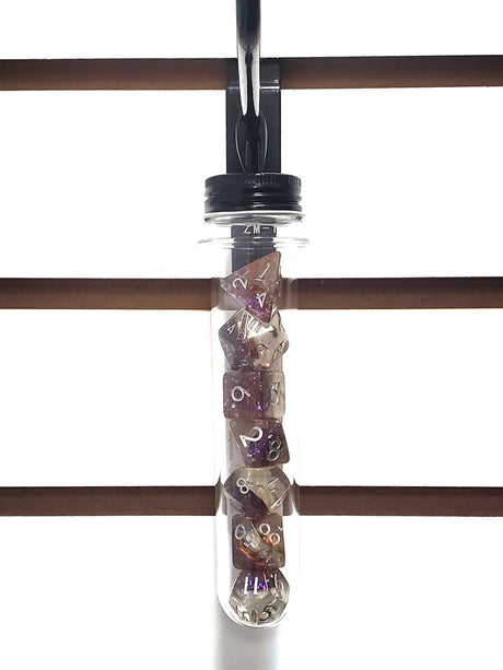 Old School 7 Piece DnD RPG Dice Set: Infused - Dragon Eye Gold