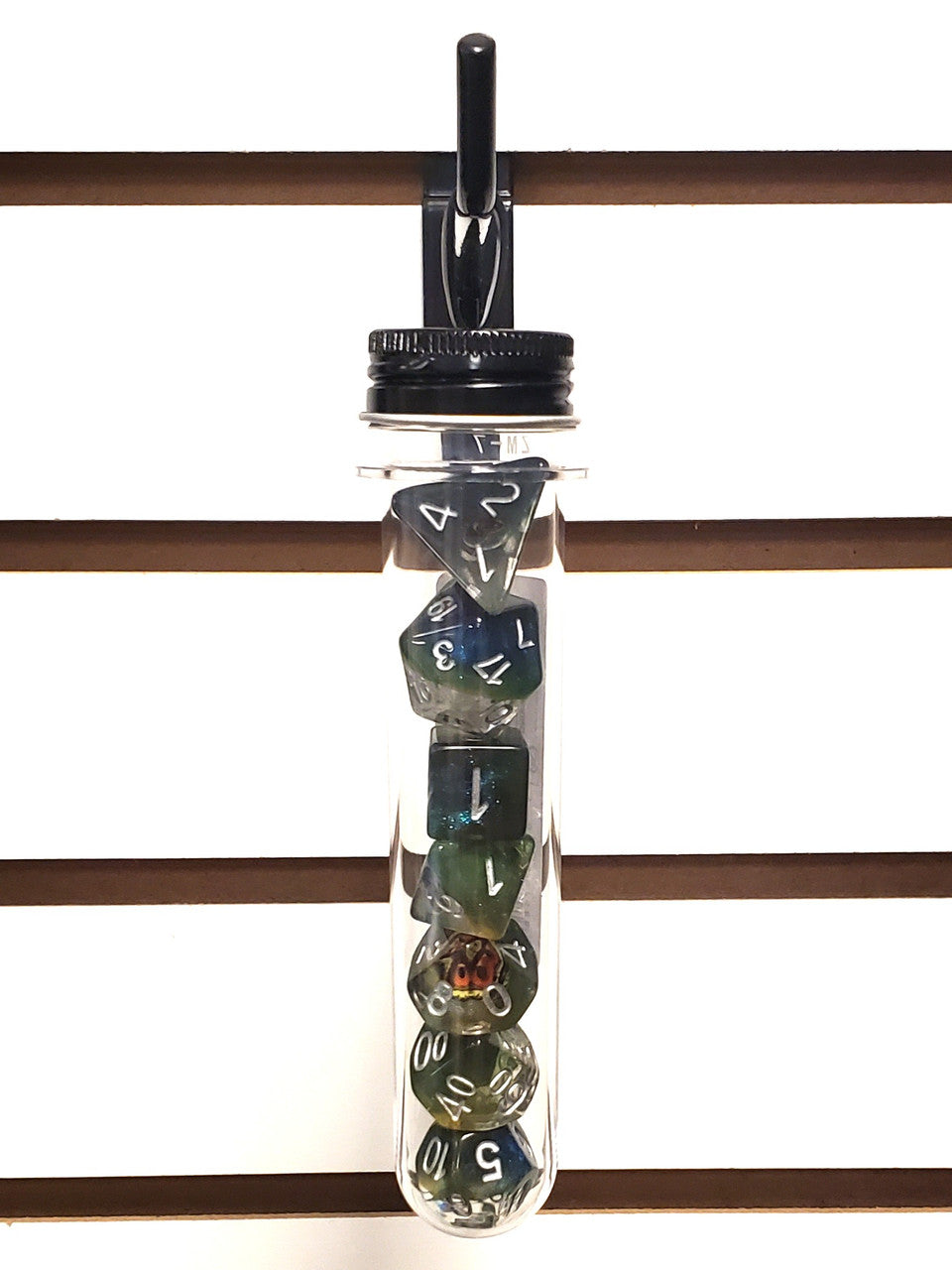 Old School 7 Piece DnD RPG Dice Set: Infused - Dragon Eye Mist