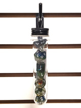 Old School 7 Piece DnD RPG Dice Set: Infused - Dragon Eye Mist