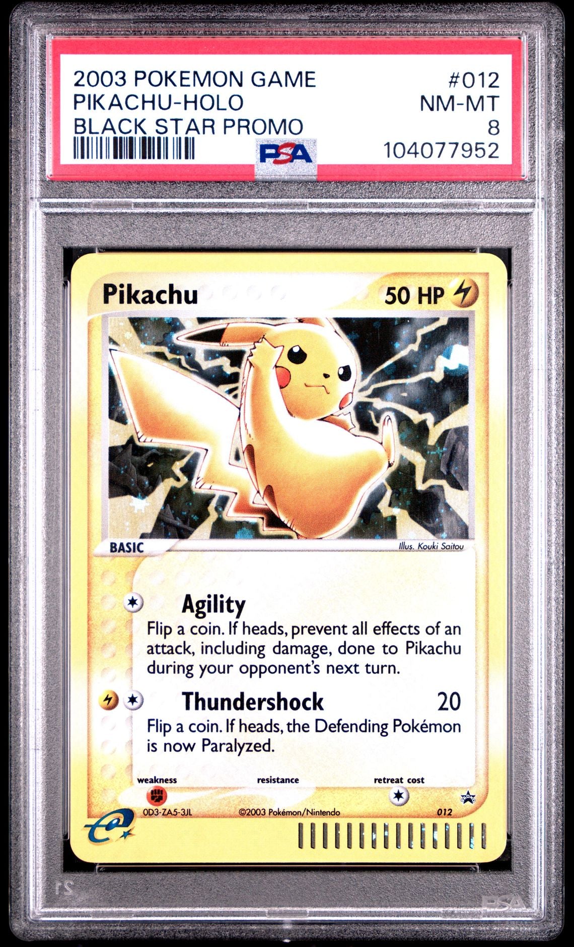 Pikachu #012 - [Graded PSA 8] Black Star Promo
