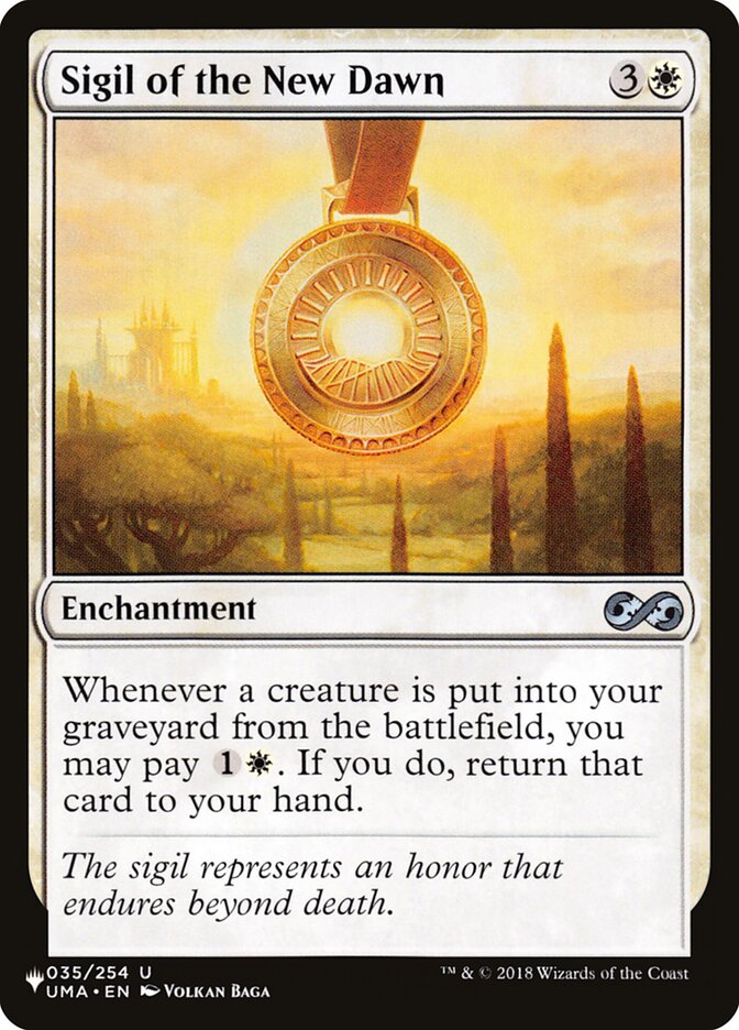 Sigil of the New Dawn (UMA-35) - The List (PLST)
