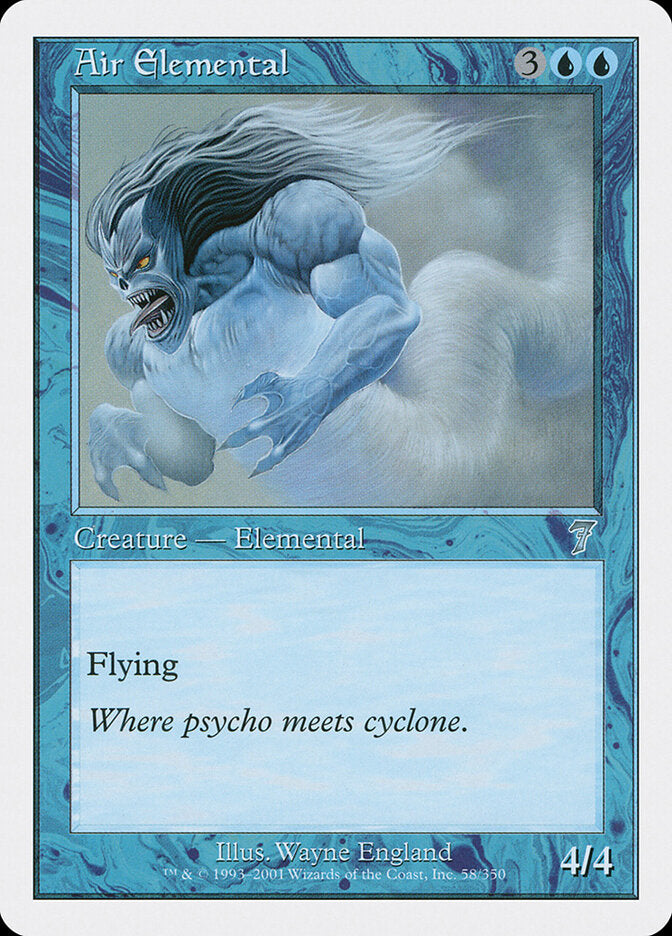 Air Elemental (58) - Seventh Edition (7ED)
