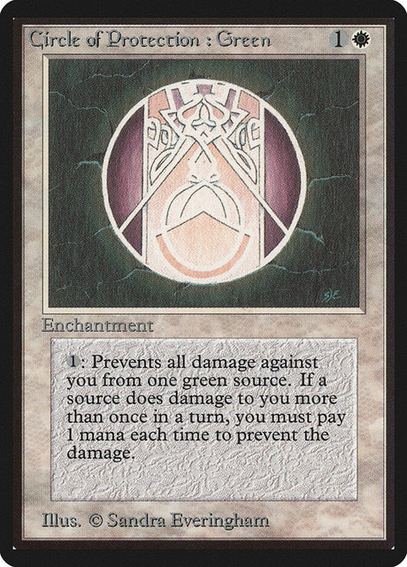 Circle of Protection: Green (12) - Limited Edition Beta (LEB)