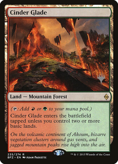 Cinder Glade (235p) - Battle for Zendikar Promos (PBFZ)
