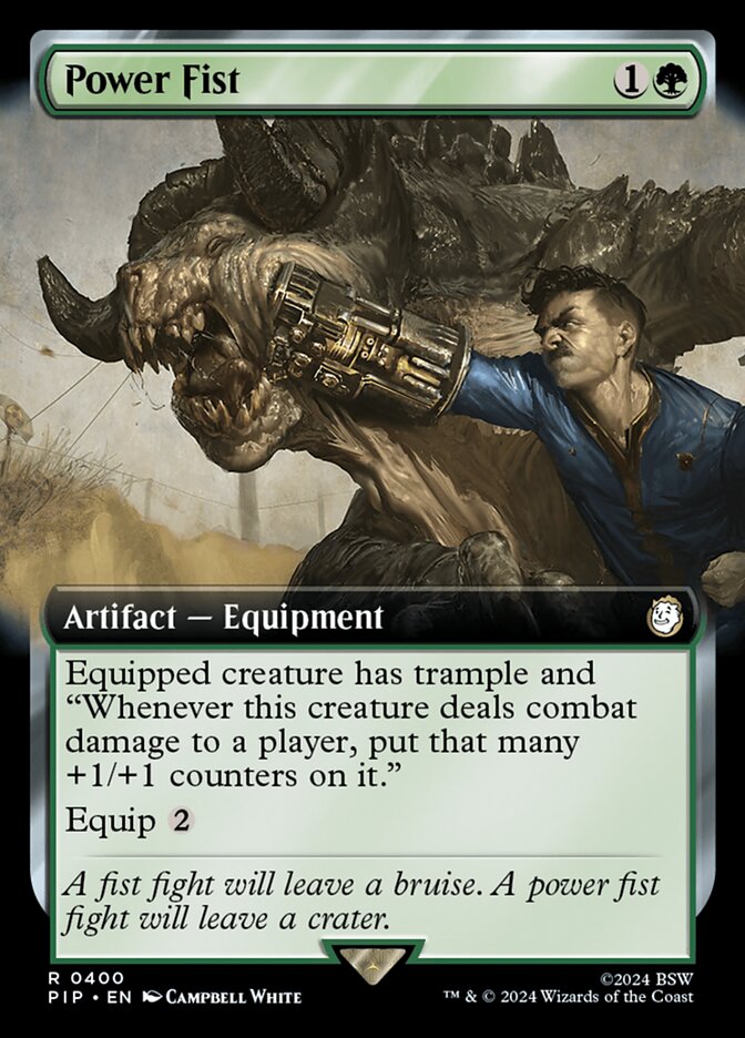 Power Fist - [Foil, Extended Art] Fallout (PIP)