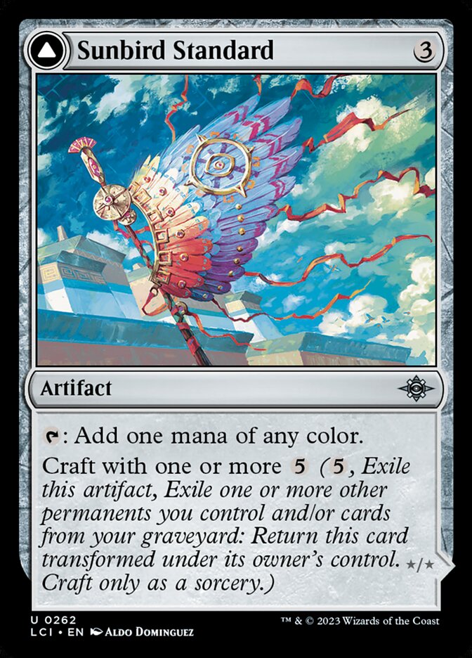 Sunbird Standard // Sunbird Effigy (262) - The Lost Caverns of Ixalan (LCI)