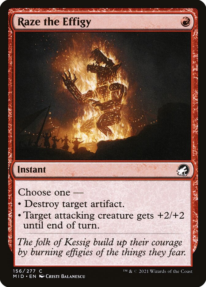 Raze the Effigy (156) - Innistrad: Midnight Hunt (MID)