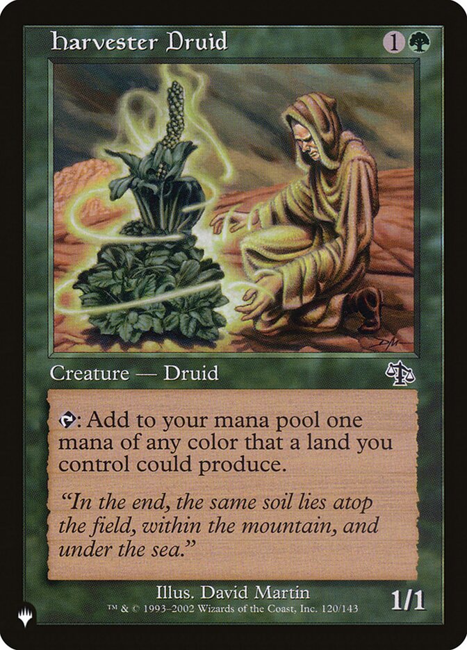 Harvester Druid (JUD-120) - The List (PLST)