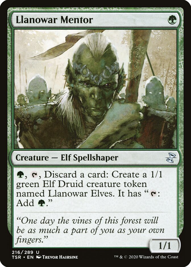 Llanowar Mentor (216) - Time Spiral Remastered (TSR)