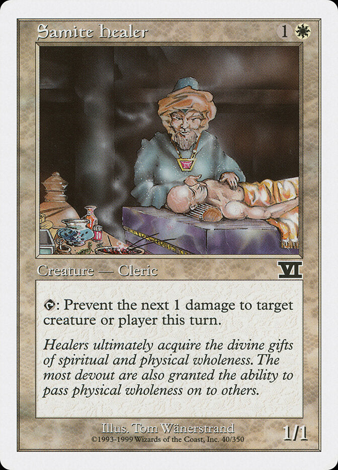 Samite Healer (40) - Classic Sixth Edition (6ED)