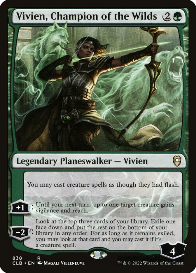 Vivien, Champion of the Wilds (838) - Commander Legends: Battle for Baldur's Gate (CLB)