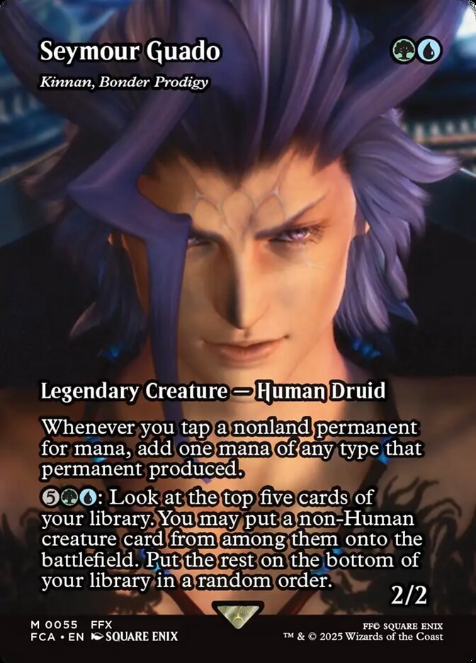 Seymour Guado - Kinnan, Bonder Prodigy (55) - [Foil, Borderless] Final Fantasy: Through the Ages (FCA)