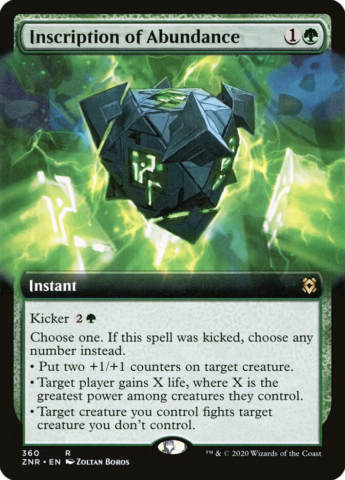Inscription of Abundance (360) - Zendikar Rising (ZNR)