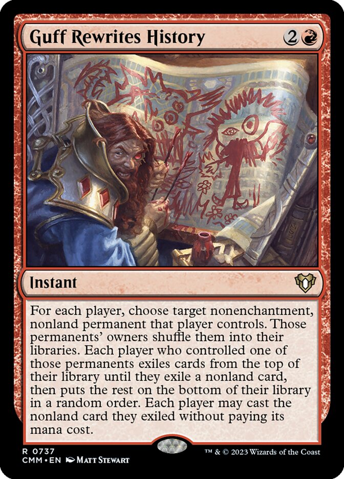 Guff Rewrites History (737) - Commander Masters (CMM)